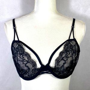 Urban Outfitters Out From Under Sheer Cross Band Bra